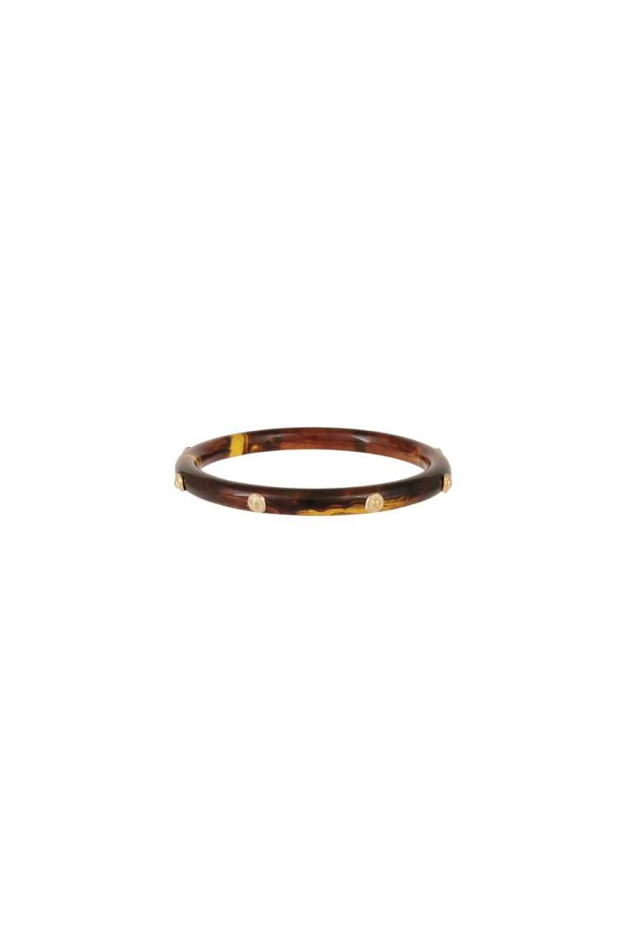 Acetate Caftan Bracelet in Gold/Tortoise