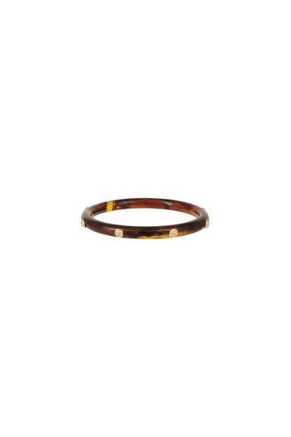 Acetate Caftan Bracelet in Gold/Tortoise