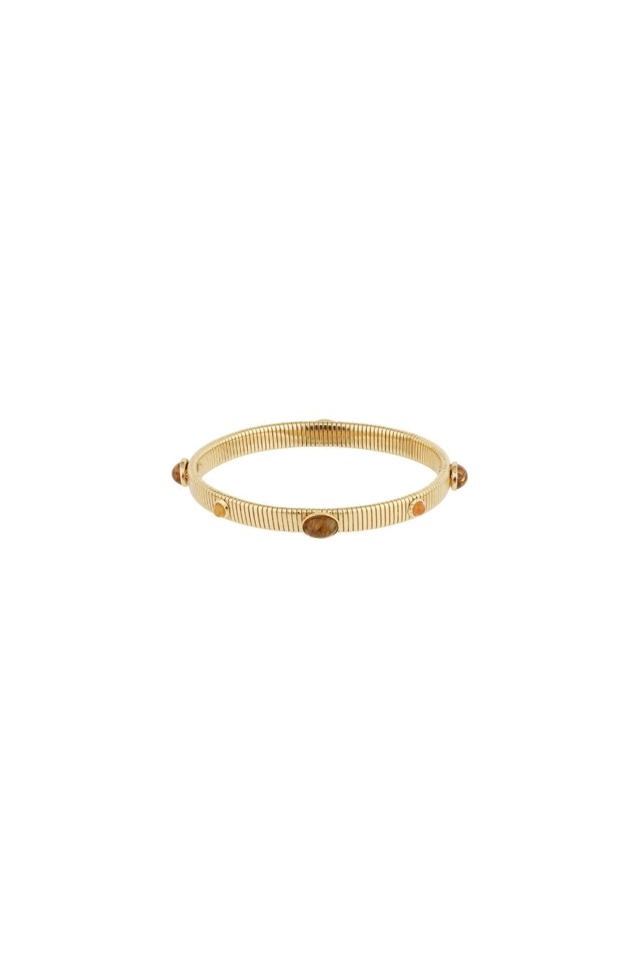 Strada Bracelet Small in Taupe/Gold
