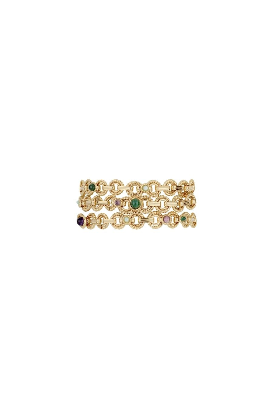 Mistral Triple Bracelet in Multi/Gold
