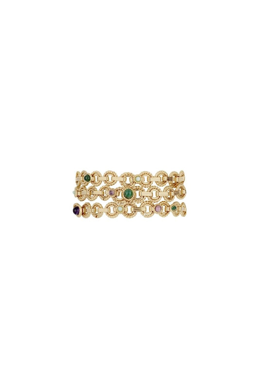 Mistral Triple Bracelet in Multi/Gold