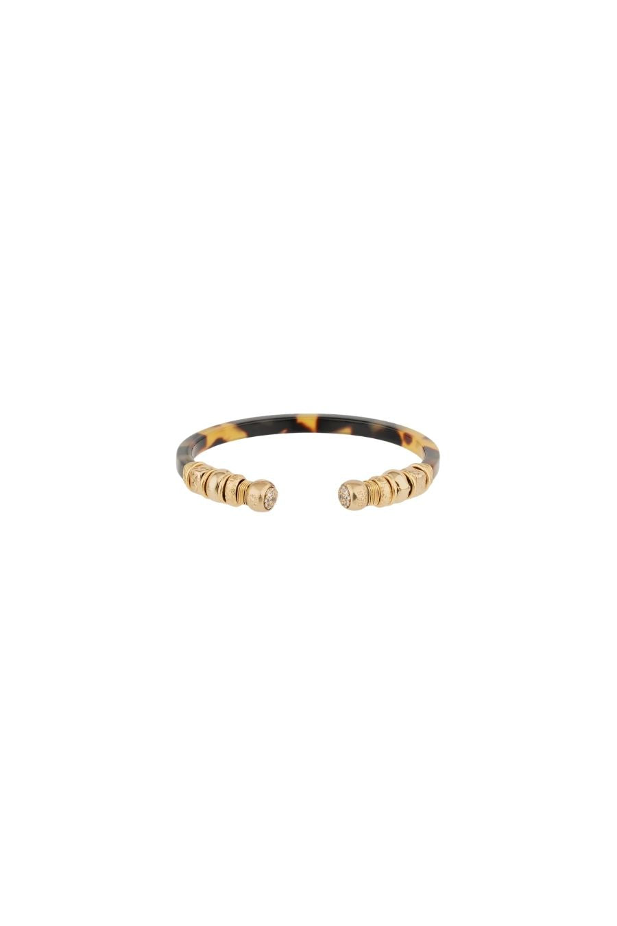 Sari Rhinestone Acetate Bracelet in Tortoise