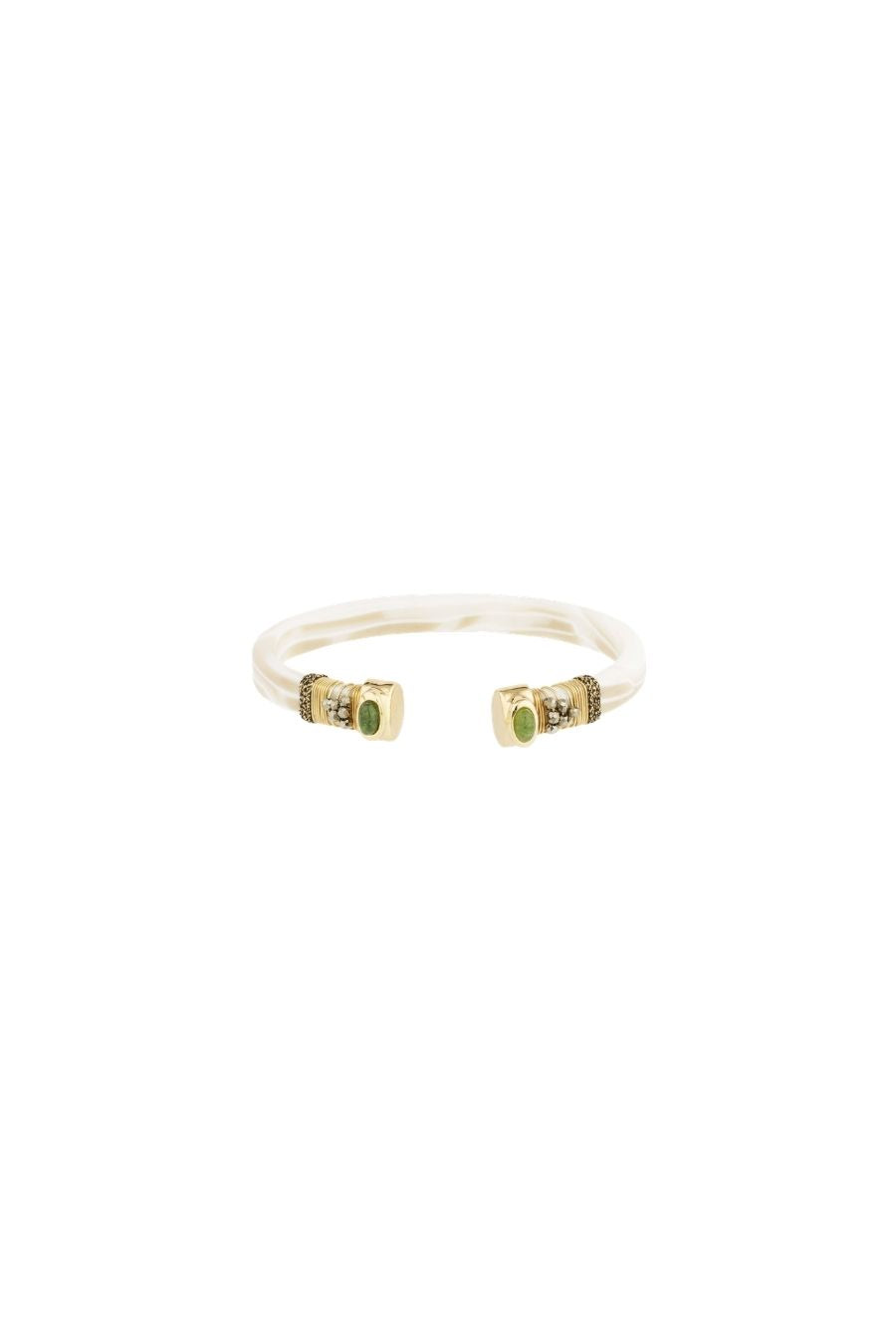 Sarina Bracelet in White/Green