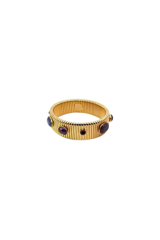 Strada Bracelet Large in Amethyst/Gold