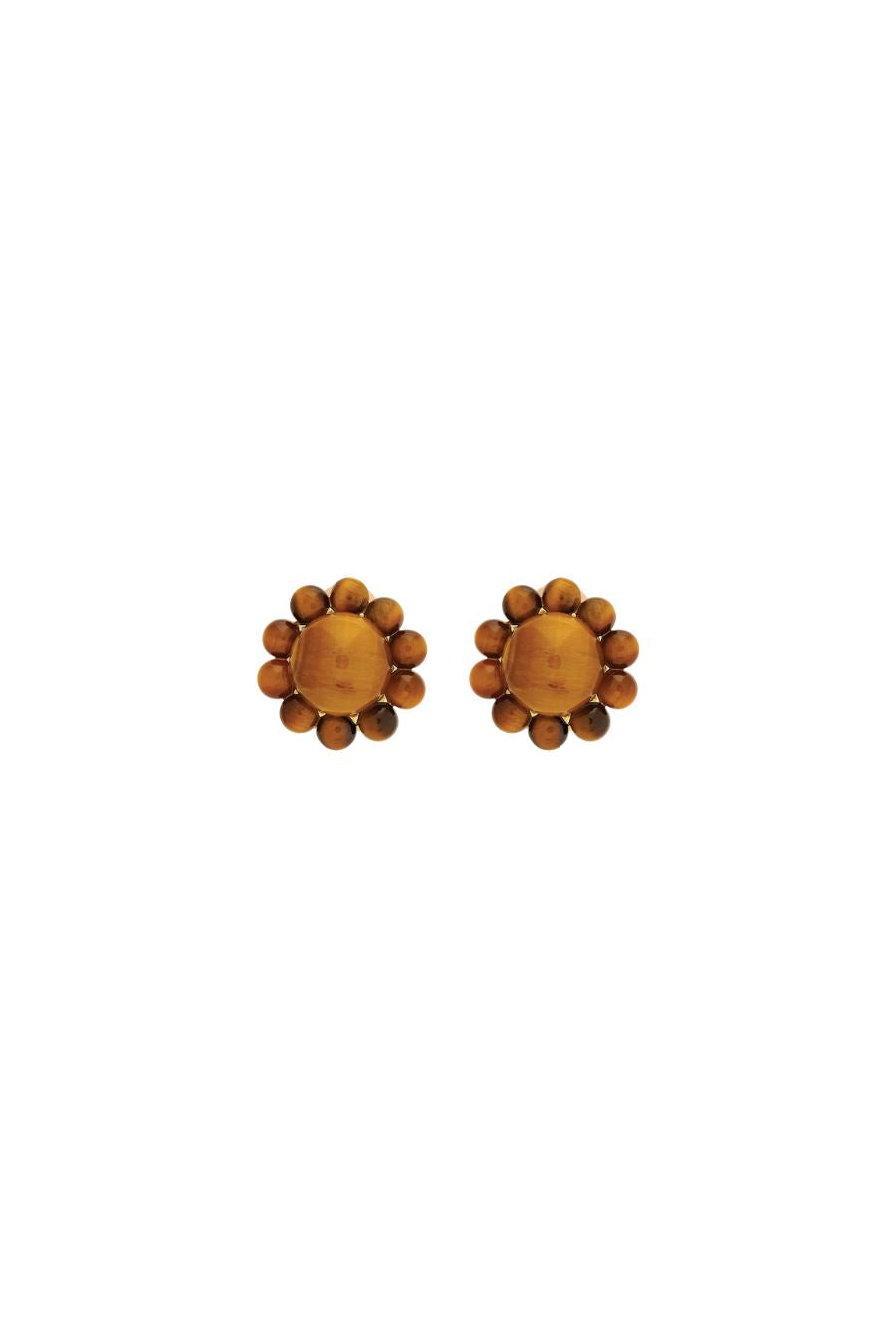 Genevieve Stud in Tiger's Eye