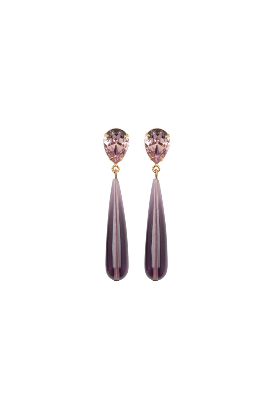 Caroline Earrings in Amethyst
