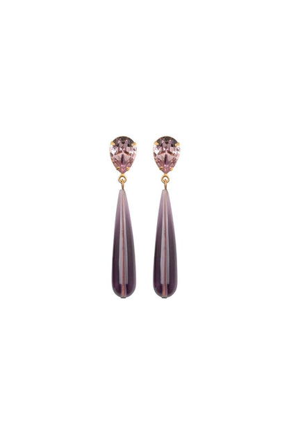 Caroline Earrings in Amethyst