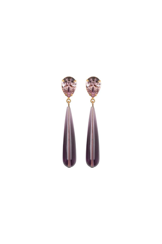Caroline Earrings in Amethyst