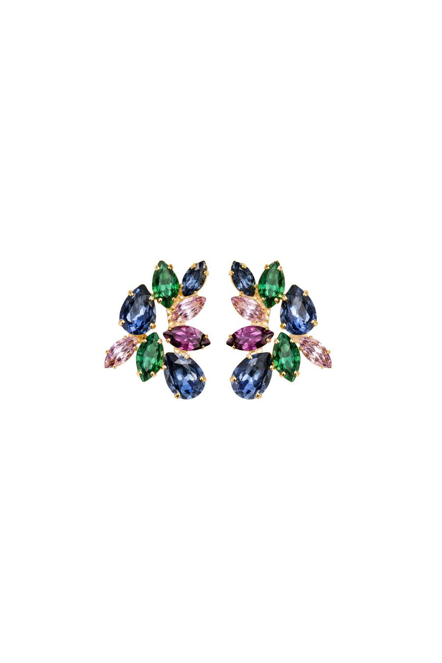 Octavia Earrings in Peacock