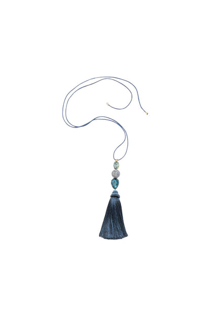 Torin Tassel Necklace in Lapis