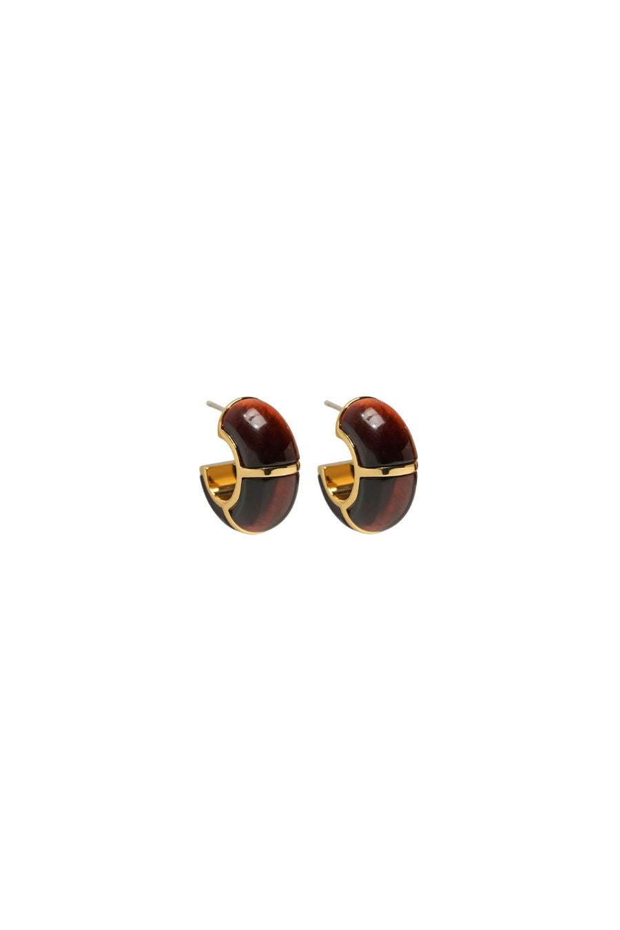 Zellige Hoops in Tiger's Eye