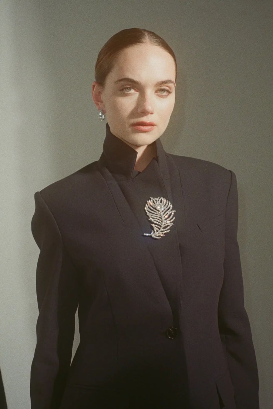Pluma Brooch in Crystal