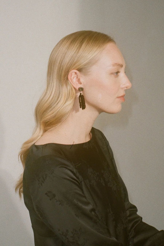Ryah Earrings in Black Diamond