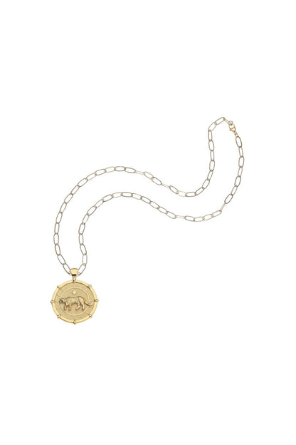 STRONG Tiger JW Coin Necklace