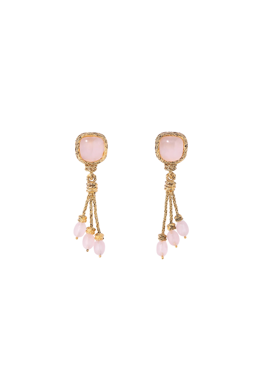 Miki Rose Quartz Earrings