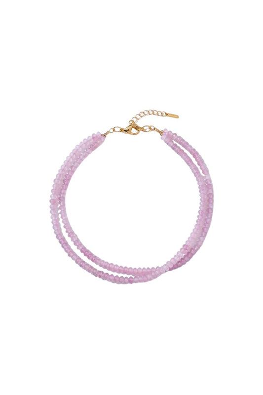 Veronica Necklace in Pink Quartz