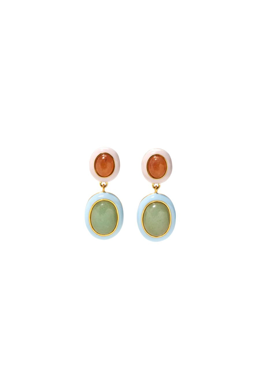 Papaya Earrings in Aventurine