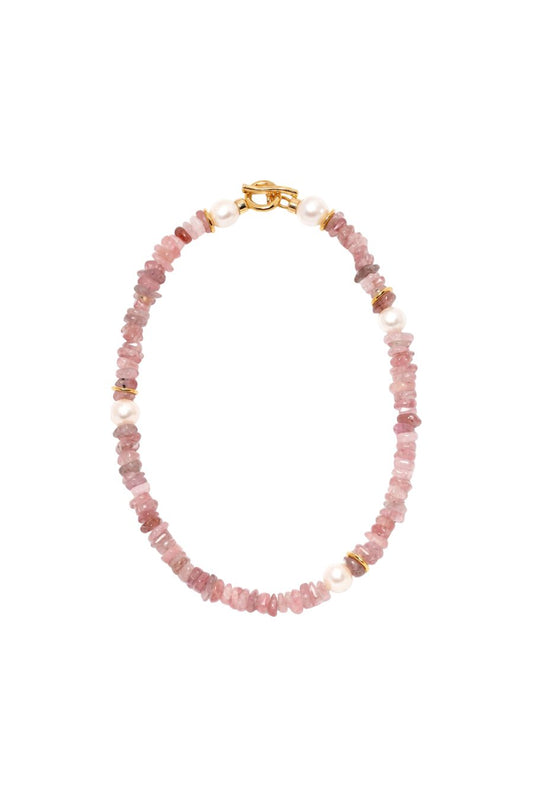 Mood Necklace in Strawberry Quartz