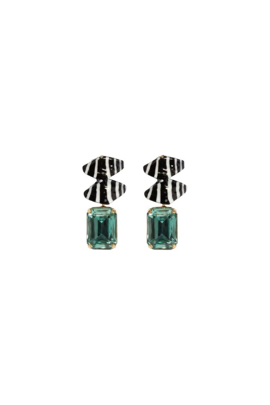 Aidan Earrings in Zebre
