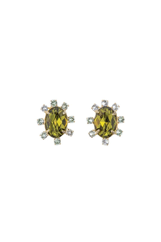 Olivia Earrings in Olive