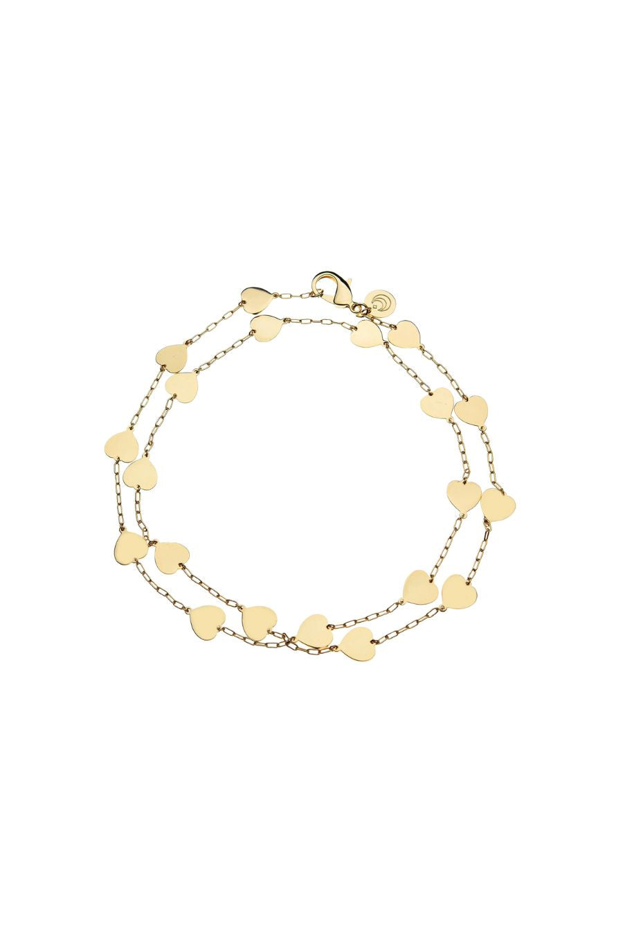 LOVE Pieces of My Heart Double Wrap Chain Necklace