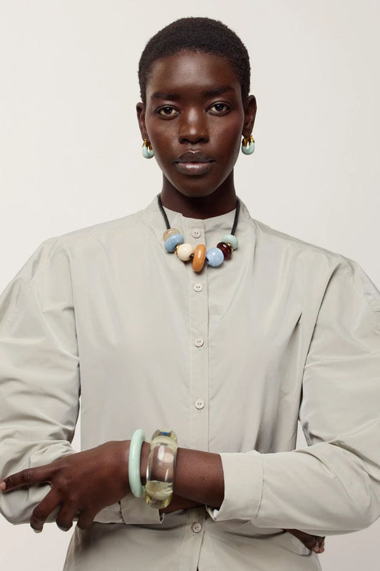 Piedra Necklace in Clay Multi