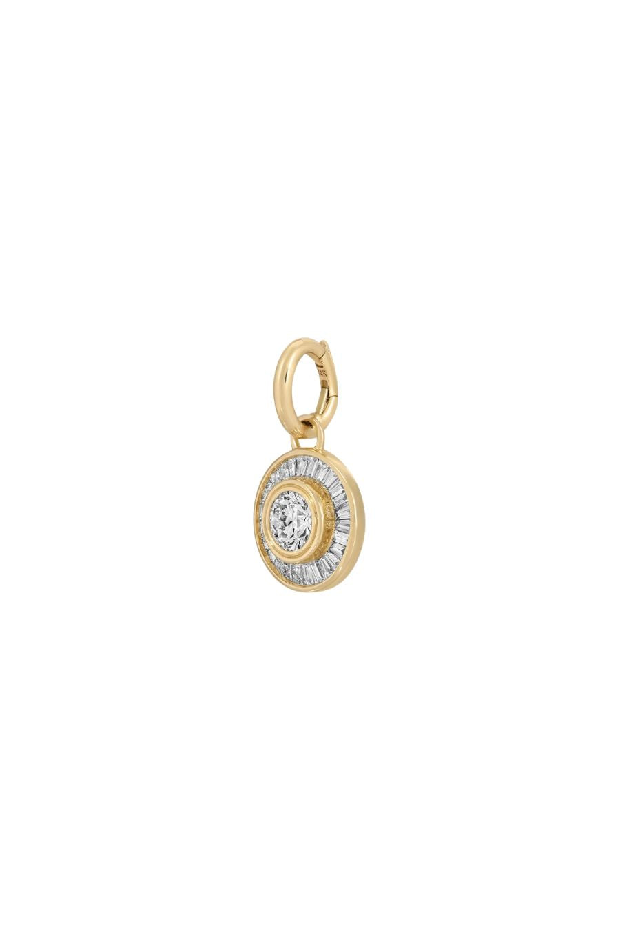 Deco Diamond Hinged Charm