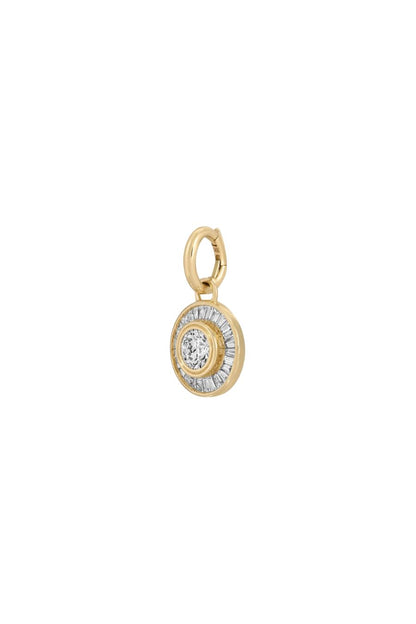 Deco Diamond Hinged Charm