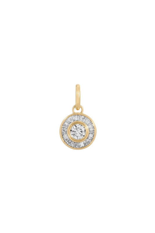 Deco Diamond Hinged Charm