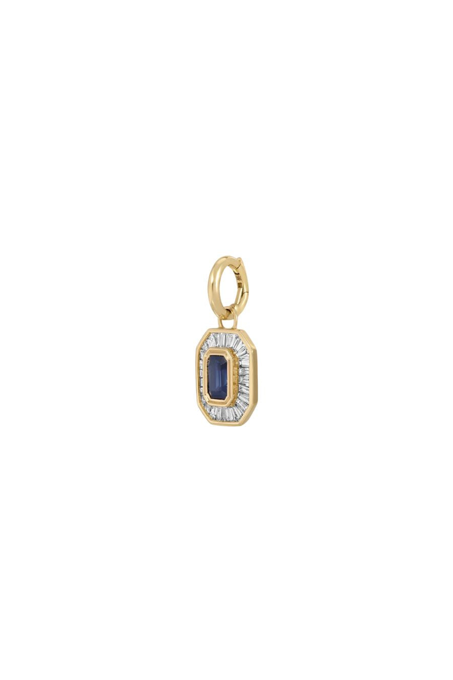 Deco Diamond/Sapphire Hinged Charm