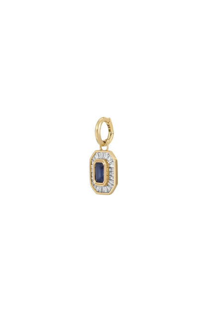 Deco Diamond/Sapphire Hinged Charm