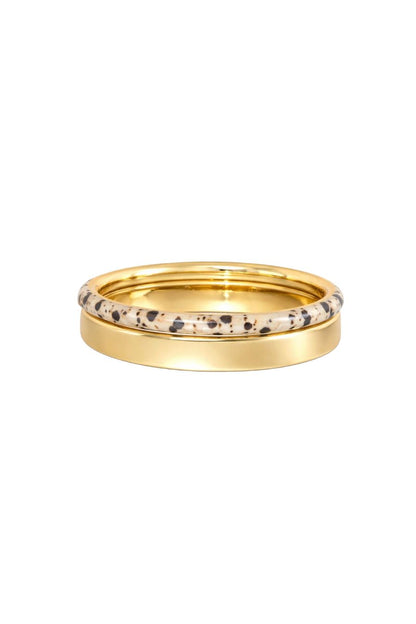 Bracelet Duo in Dalmation/Gold