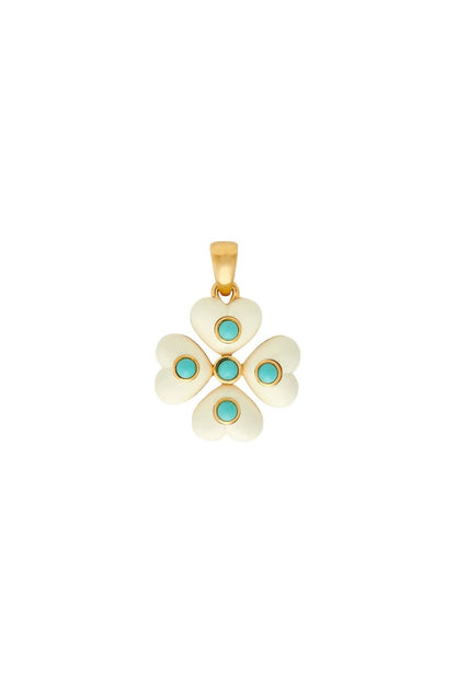 Trefle Pendant in Turquoise