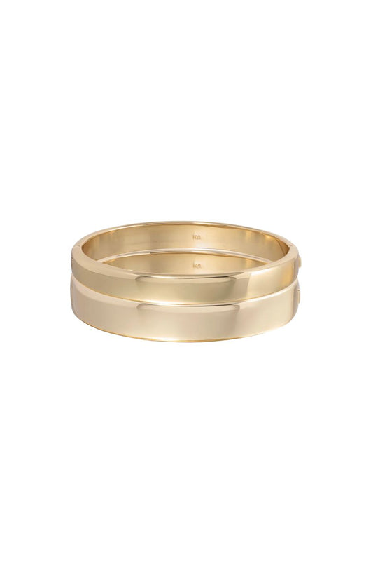 Cushion Hinged Bracelet Duo