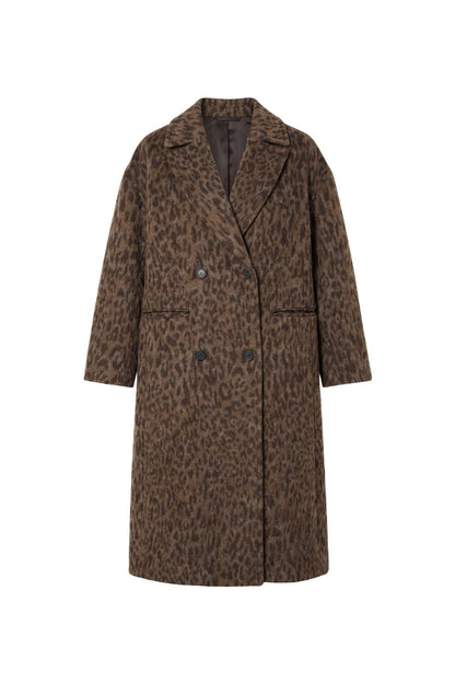 Matta Oversized Coat in Leopard