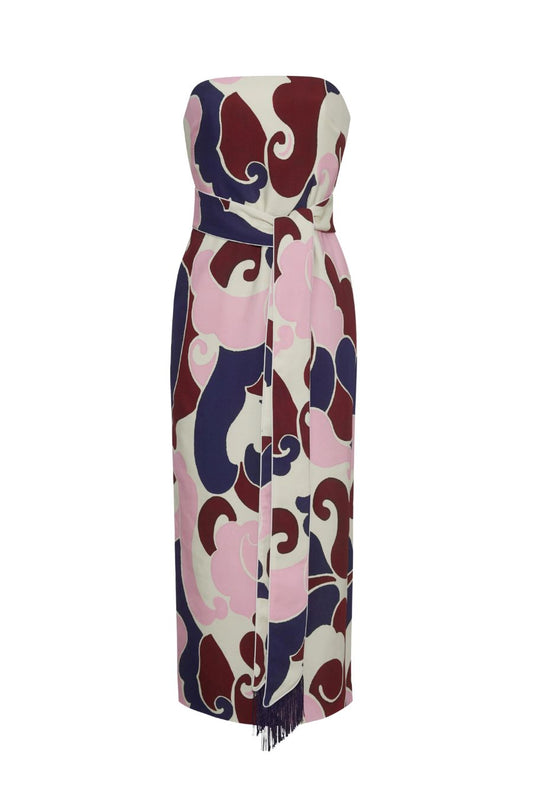 New Castle Dress in Petal Wave Blush