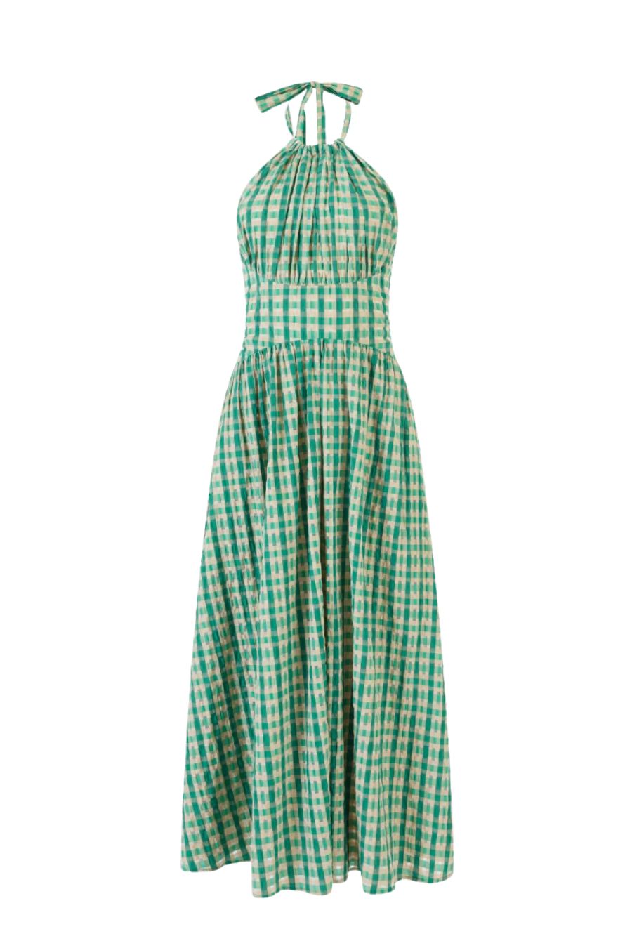 Halter in the Name of Love in Green Check