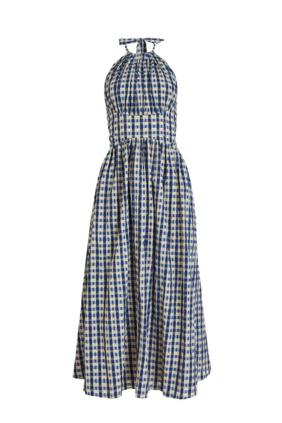 Halter in the Name of Love in Navy Check