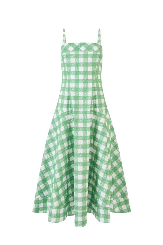 Drop Me a Note Dress in Picnic Gingham