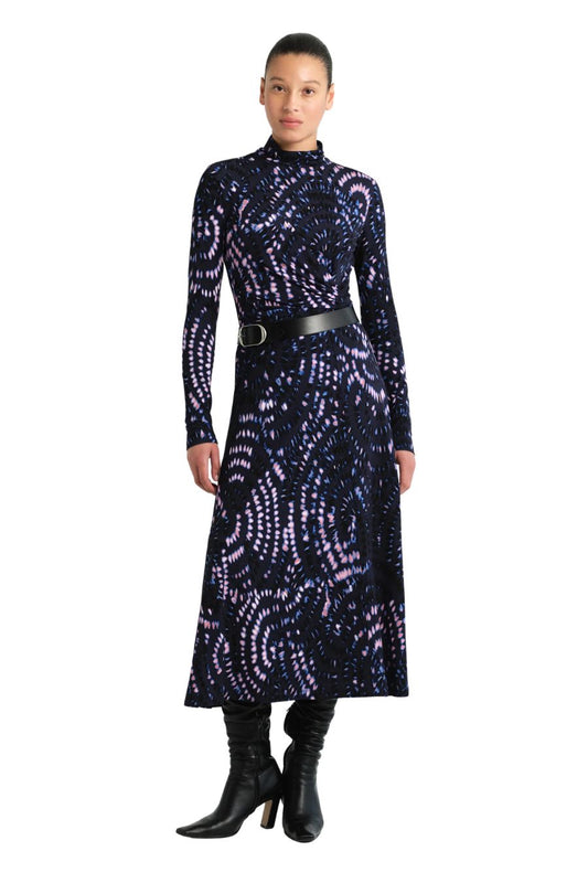 Hera Dress in Veneta Arc Navy