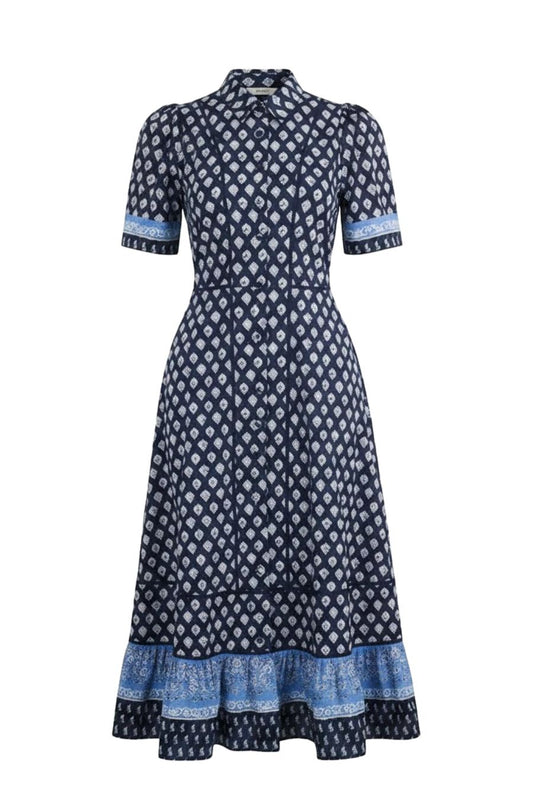 Greta Dress in Thistle & Vine Blue