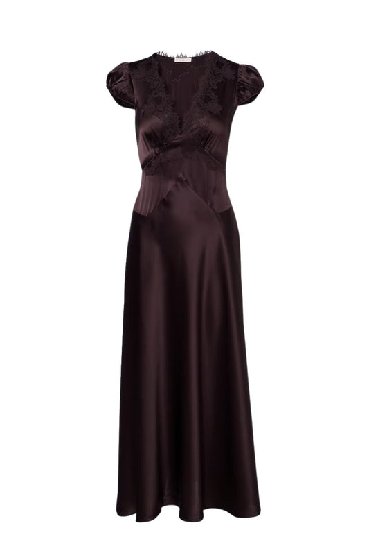 Coraline Dress in Equestrian Brown