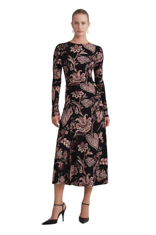 Piermond Dress in Linden Bloom Black
