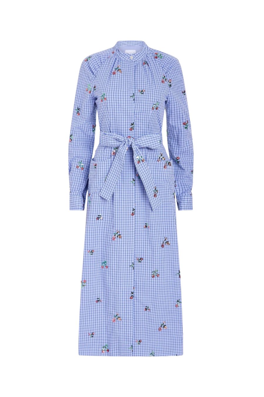 TS Gazania Sequin Embroidery Shirt Dress