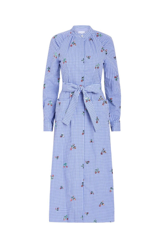 TS Gazania Sequin Embroidery Shirt Dress