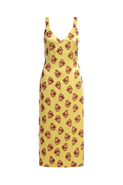 TS Dancing Queen Citrine Midi Dress