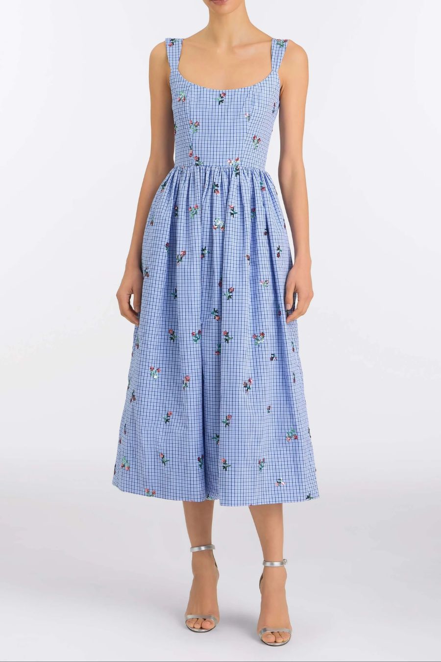 TS Nara Sequin Embroidered Midi Dress