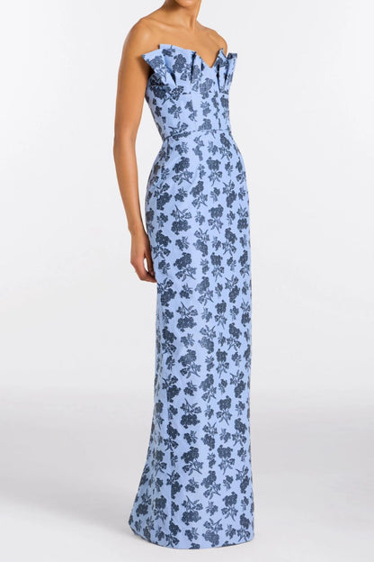 TS Navy Bouquet Gown