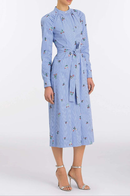 TS Gazania Sequin Embroidery Shirt Dress