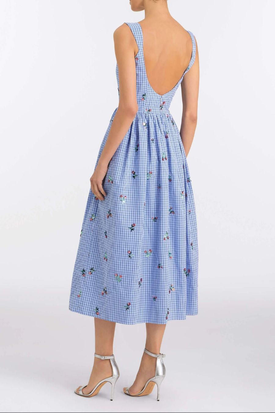 TS Nara Sequin Embroidered Midi Dress
